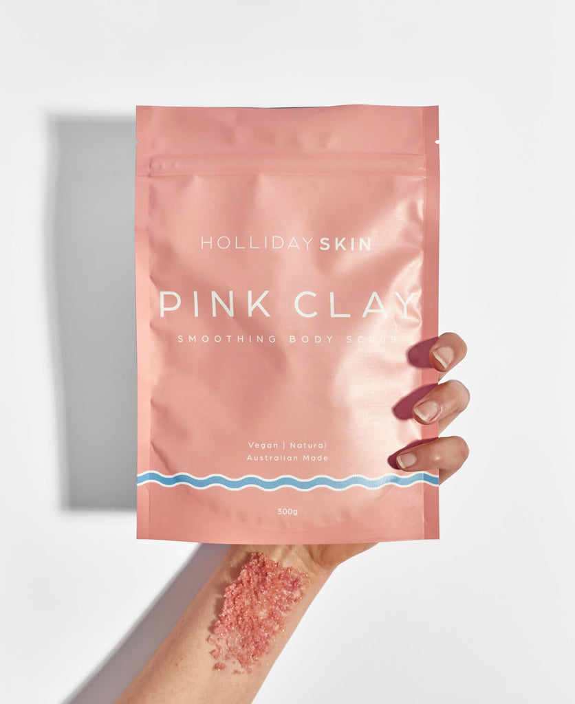 Pink Clay in a Body Scrub?